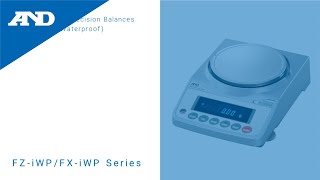 A&D Weighing FX-120iWP Precision Balance, 122 g x 0.001 g - Scales