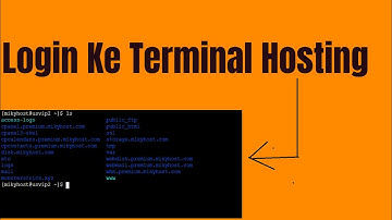Cara Masuk ke Terminal Hosting