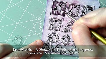 #DrawWithMe - A #Zentangle #TanglePattern Fragment