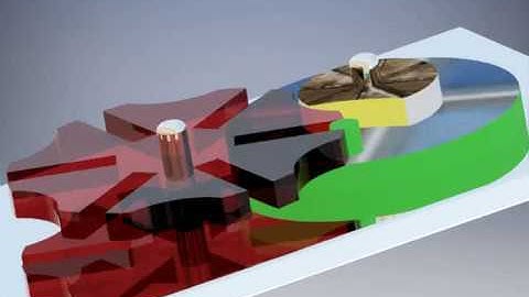 Mô phỏng cơ cấu MAN sau khi render trên INVENTOR 2016