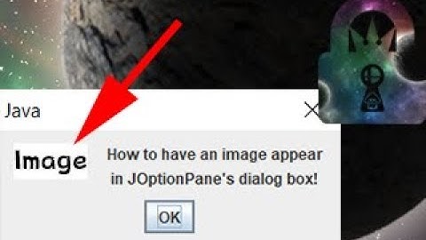 How to Add Images to JOptionPane Dialog Boxes!