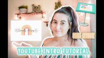HOW TO MAKE A YOUTUBE INTRO/OUTRO FOR YOUR YOUTUBE VIDEOS| Easy Keynote Tutorial