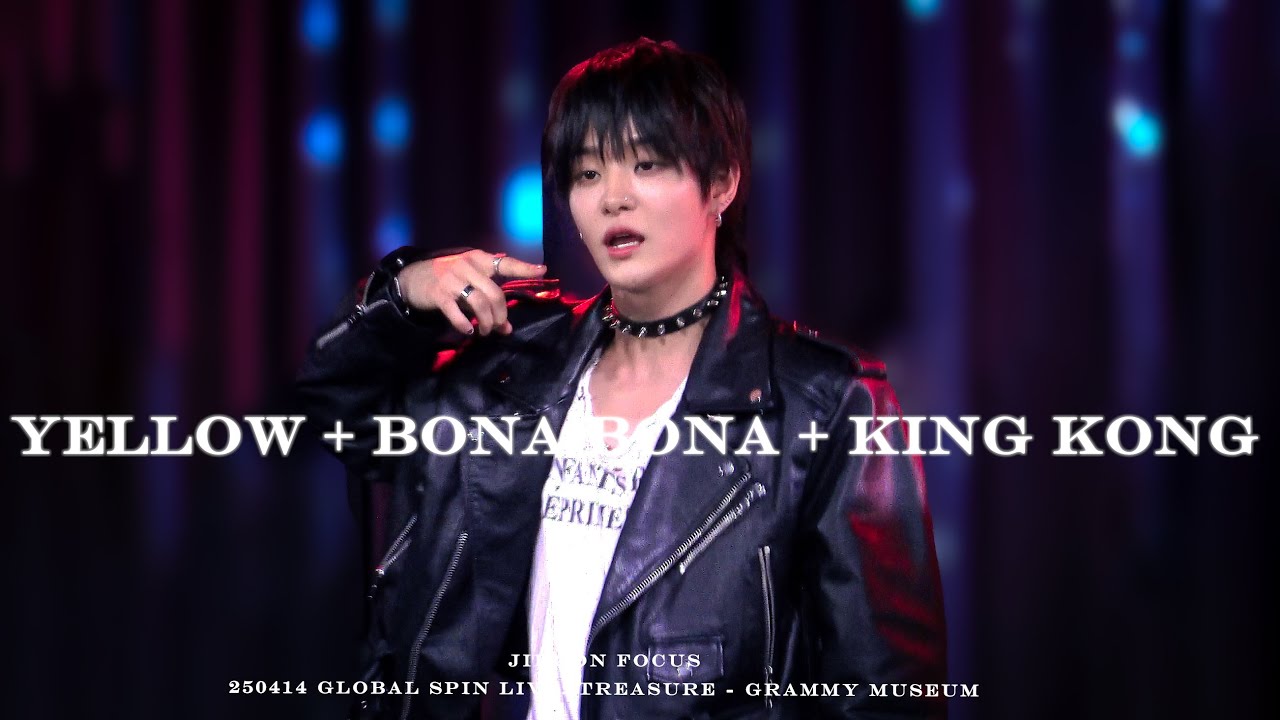 250414 TREASURE JIHOON 지훈 FOCUS 'YELLOW + BONA BONA + KING KONG' @ Global Spin Live - GRAMMY Museum
