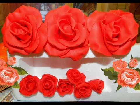 Video: How To Make Roses From Mastic