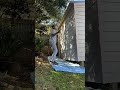 Best way to paint cladding or siding, spray. Graco490pc with fflp517 to keep overspray down.