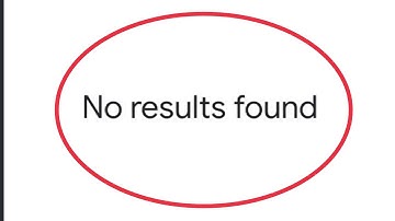 How To Fix Message No results found Problem Solve
