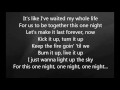 Martina McBride - One Night with Lyrics