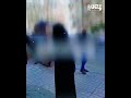 A Veiled Girl Chases Her Mother In The Street And Hits Her In Front Of People 