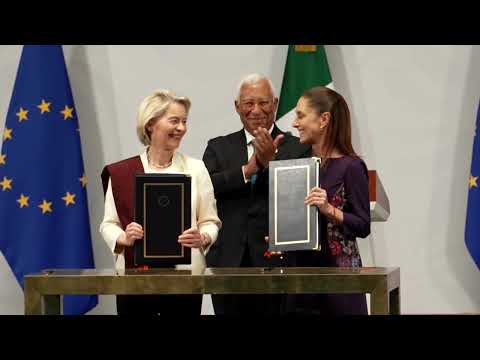 Mexico, EU sign stalled trade deal