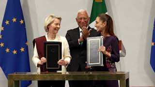 Mexico, EU sign stalled trade deal