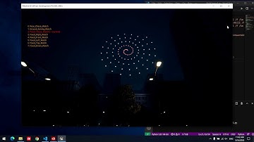 How to use RflySim3D to simulate light show of UAV swarm flying at city night