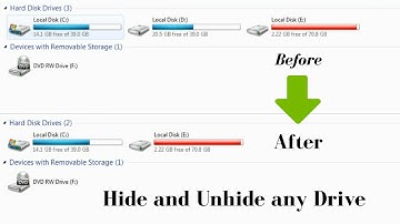 How to Hide a (Partition or Drive) in Windows 7 Using Command Prompt