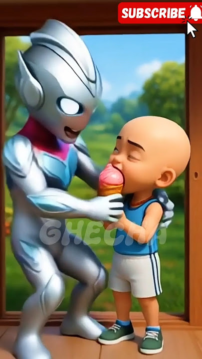 ultraman bikin ipin nangis#shortvideo #upinipin #funny