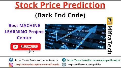 Stock Price Prediction (Back End Code) - Mifratech#bestmlproject#bestelproject#bestAIproject