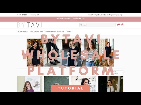 BYTAVI Tutorial of Online Wholesale Platform