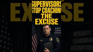 Police Supervisors, Stop Coaching The Excuse #police #cops
