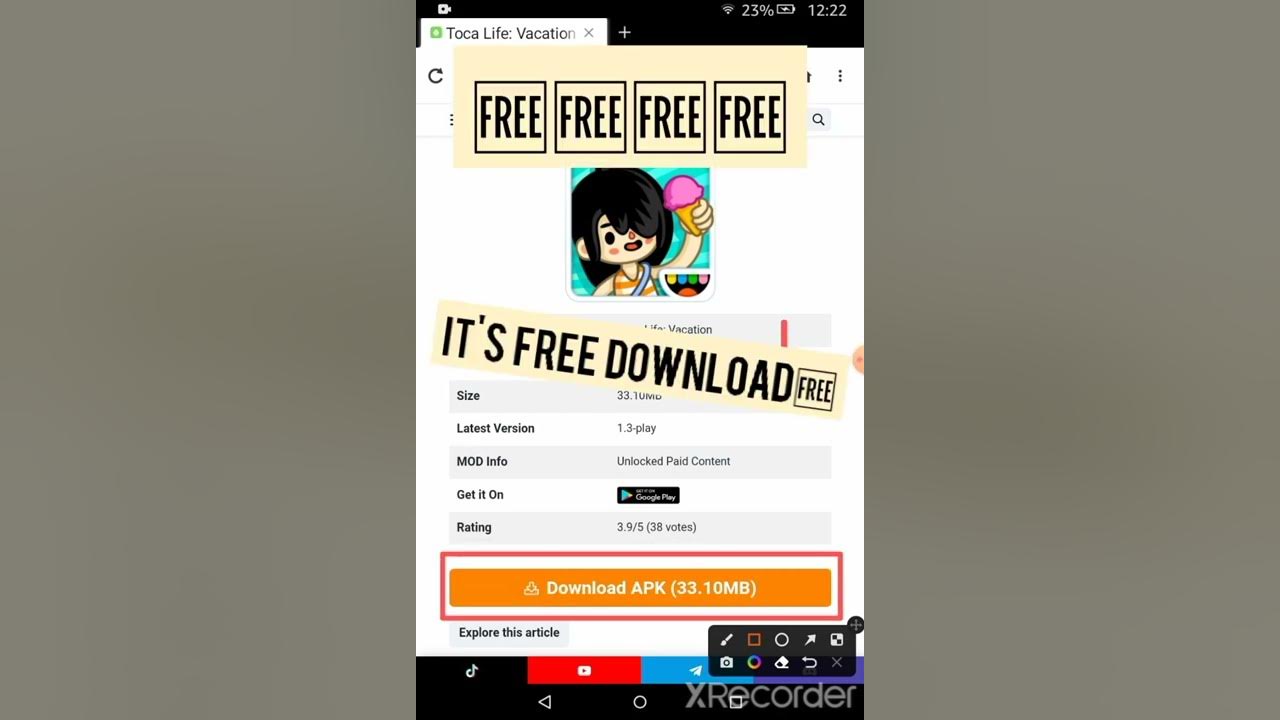 How to download TOCA BOCA games for FREE Tocaboca Freedownload