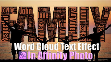 Create a Word Cloud Text Effect in Affinity Photo 2