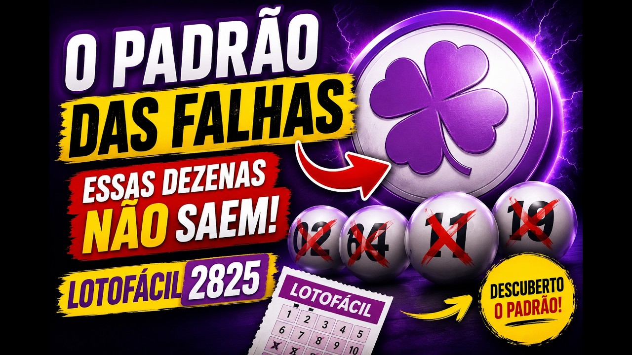 LOTOFÁCIL, o padrão das dezenas ausentes
