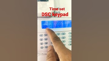 how do time set at DSC keypad.