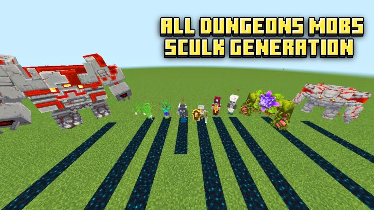 Sculk Generation by All Dungeons Mobs in Minecaft -Which Mob Will ...