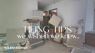 Tiling Tips We Wished We Knew... | SelfDesigned Neutral Contemporary Home | EP07 HDB BTO Journey