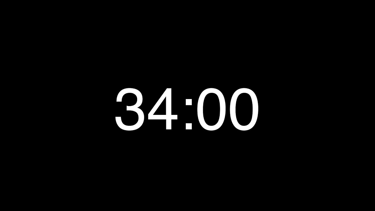 34 Minute Countdown Timer