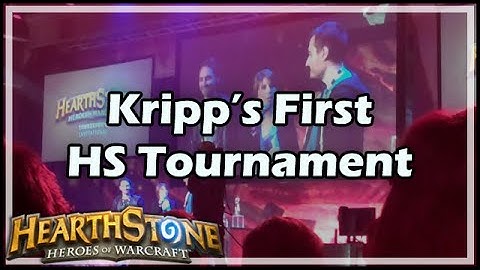 [Hearthstone] Kripp’s First HS Tournament