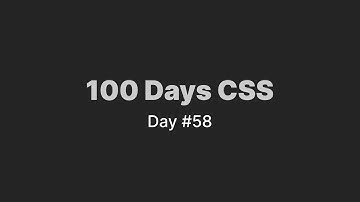 【 100 Days CSS Challenge 】ASMR Programming - Day 58
