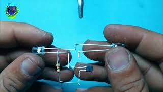 How to mke a Flip flop LED flasher circuit using BC547 | How to make Flip flop LED with BC547