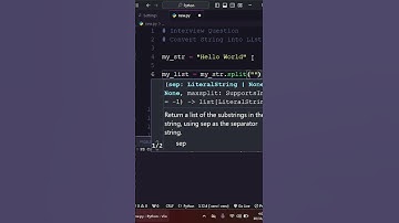Convert String into List | Python split() Method Explained  #pythonforbeginners #pythontutorial