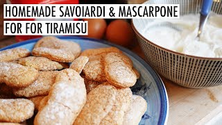 HOMEMADE SAVOIARDI & MASCARPONE | Cara Membuat Savoiardi (Ladyfingers) & Mascarpone Di Rumah