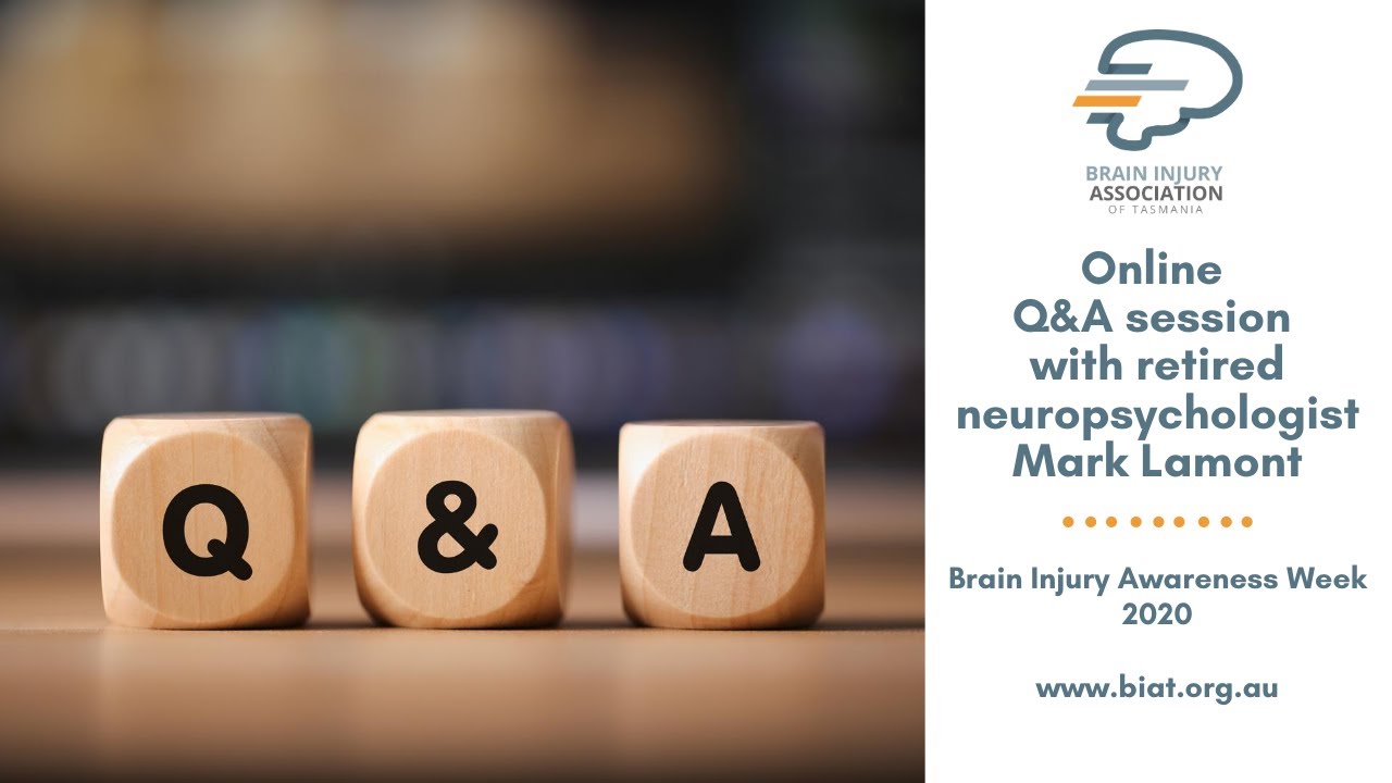 Q&A session with retired neuropsychologist Mark Lamont A Brain Injury