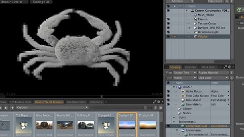 MODO 10.2: Cancer Cloud - Volumes and Retopology