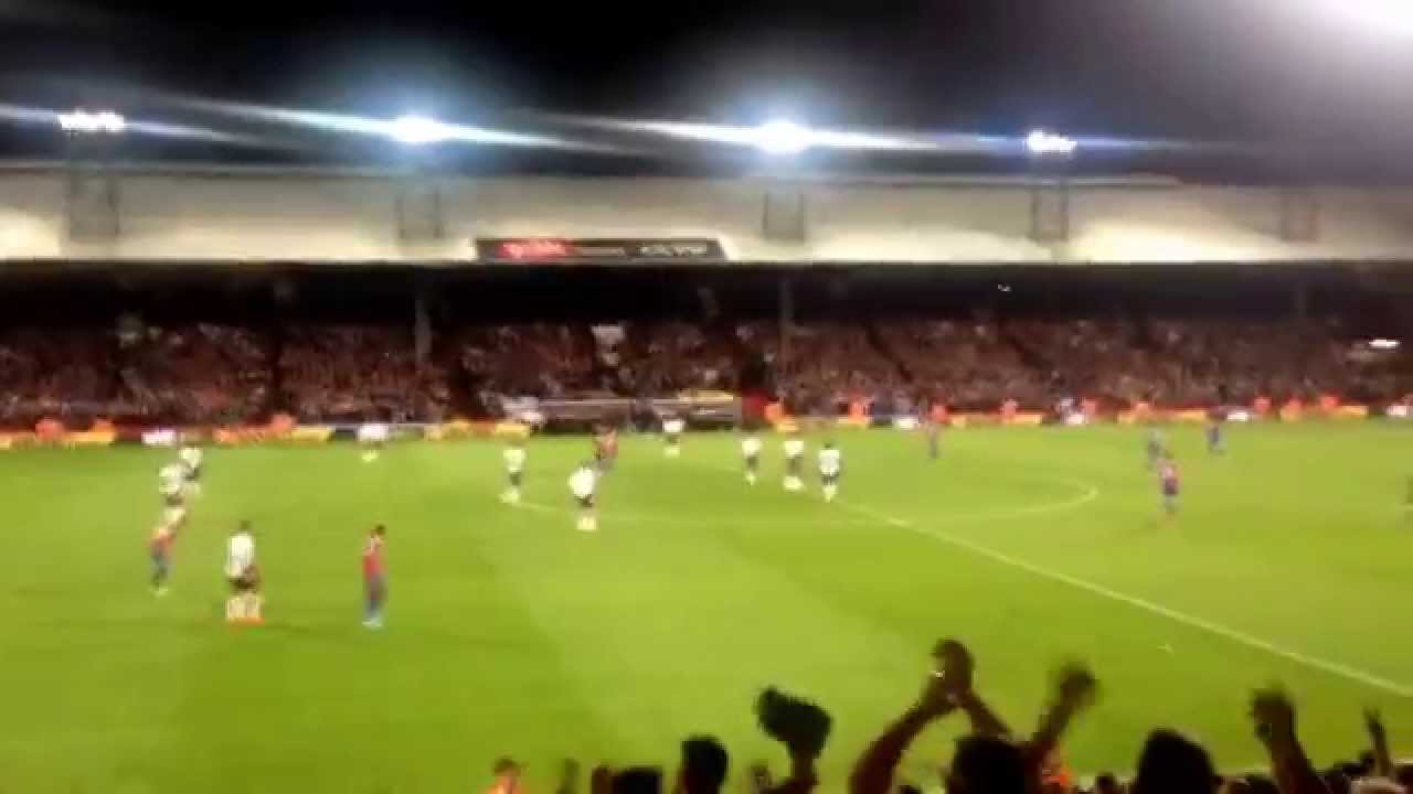 Selhurst Park after Gayle equalises for Palace against Liverpool