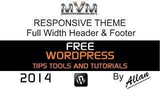 WordPress Responsive Theme Full Header and Footer 2014