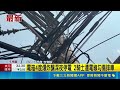 桃園深夜電箱4度爆炸釀大停電！垂落電線勒頸慘摔2騎士｜三立新聞LIVE