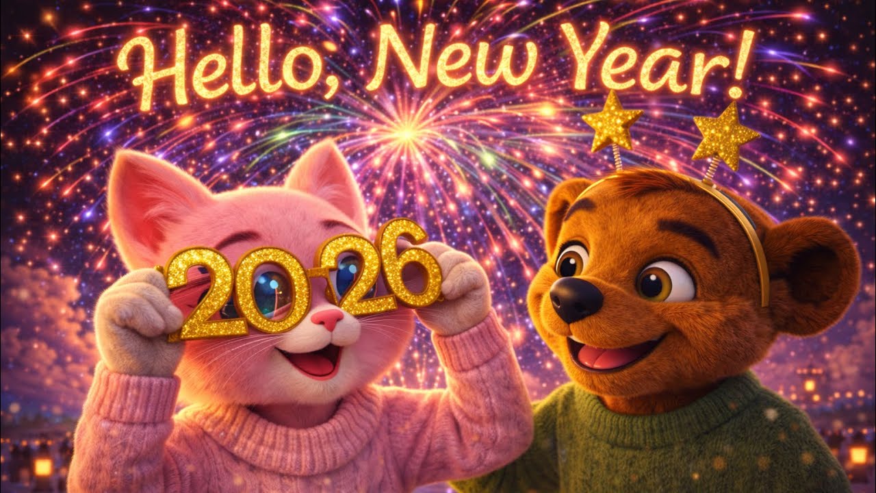 Hello Joy, Hello New Year! ✨ 🎆  A Gentle New Year Song for Kids & Families | Matcou Music
