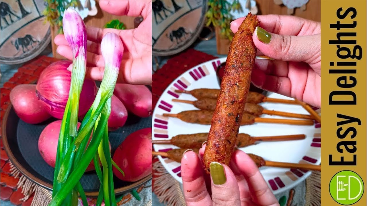 Crispy Potato Seekh Kabab Recipe | Easy & Tasty Starter for Tea Time & Parties 