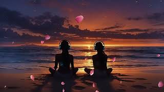 Twilight Symphony: Lofi & Firelight on a Starlit Beach