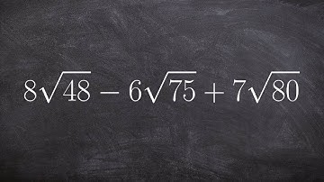 How to add and subtract expressions with radicals