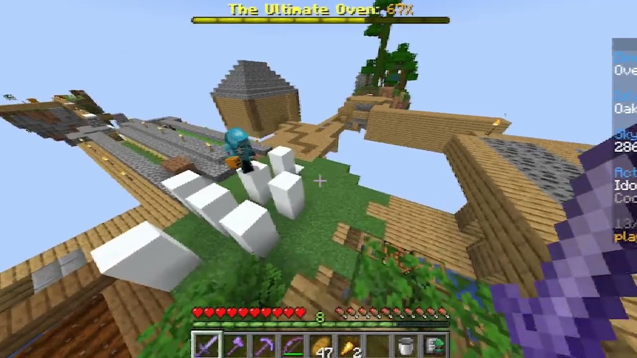 A huge skyblock boss fight!