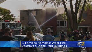 Investigators Look Into Fire That Destroyed 4 Stone Park Buildings
