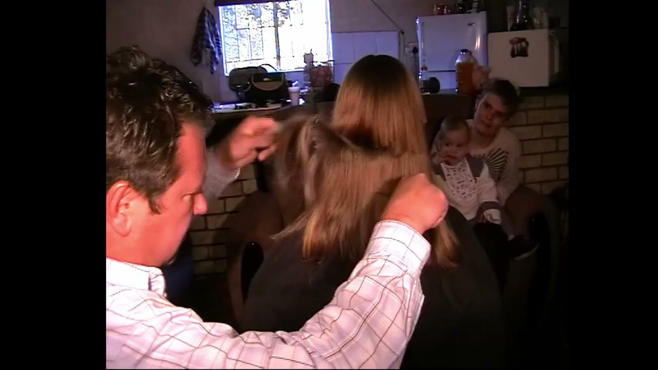 young family punishment long to short haircut 