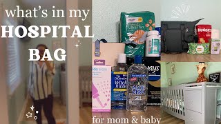 nesting vlog ep 1 : what's in my hospital bag + pack baby bag + preparing for labor and delivery 💚