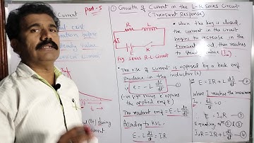 Growth of Current in LR Circuit (Par-5 of Transient Current)