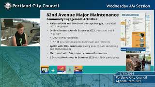 Portland City Council Meeting AM Session 05/15/24