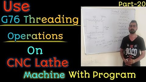 cnc threading cutting || cnc lathe thread cycle || g76 threading cycle || fanuc thread cutting cycle