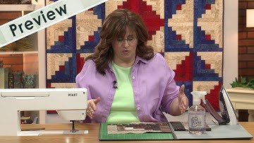 Lessons in Creativity - Episode 305 Preview - Chain Piecing Log Cabin Blocks