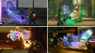 Luigi's Mansion 3 | All Bosses Being Sucked Up Animations